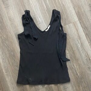 Black Tape Black V-Neck Tank Top